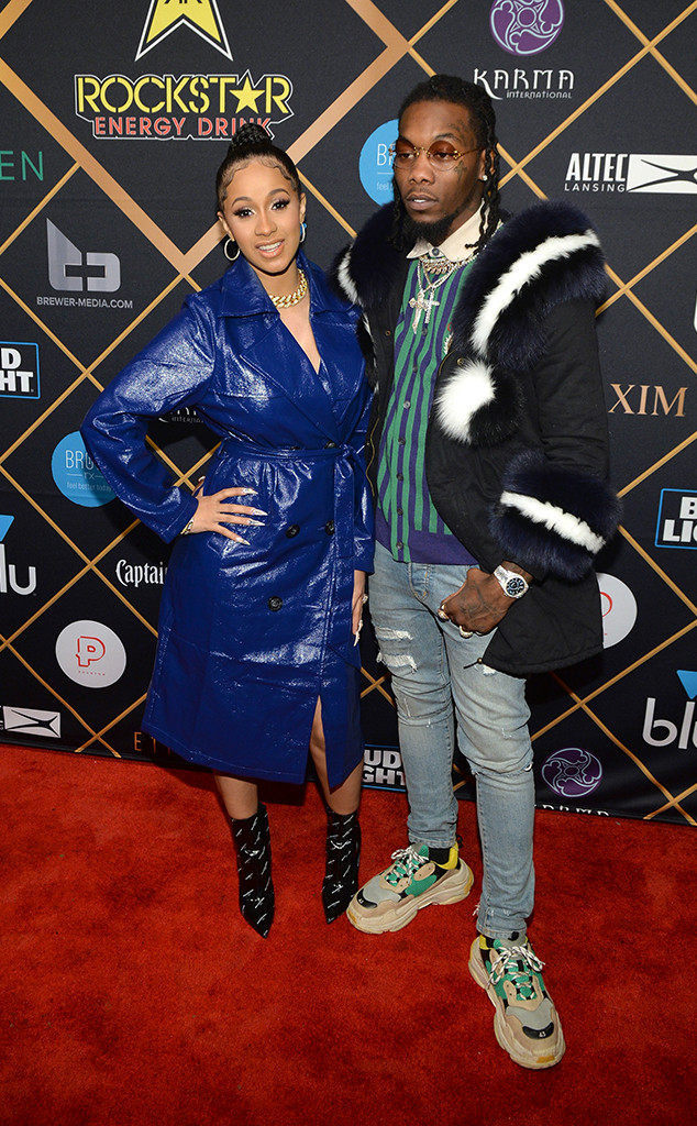 Cardi B, Offset, 2018 Pre-Super Bowl Party, Maxim Party